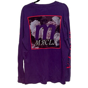 Mr. Completely MRCLA Purple Long Sleeve Graphic Shirt Size Medium